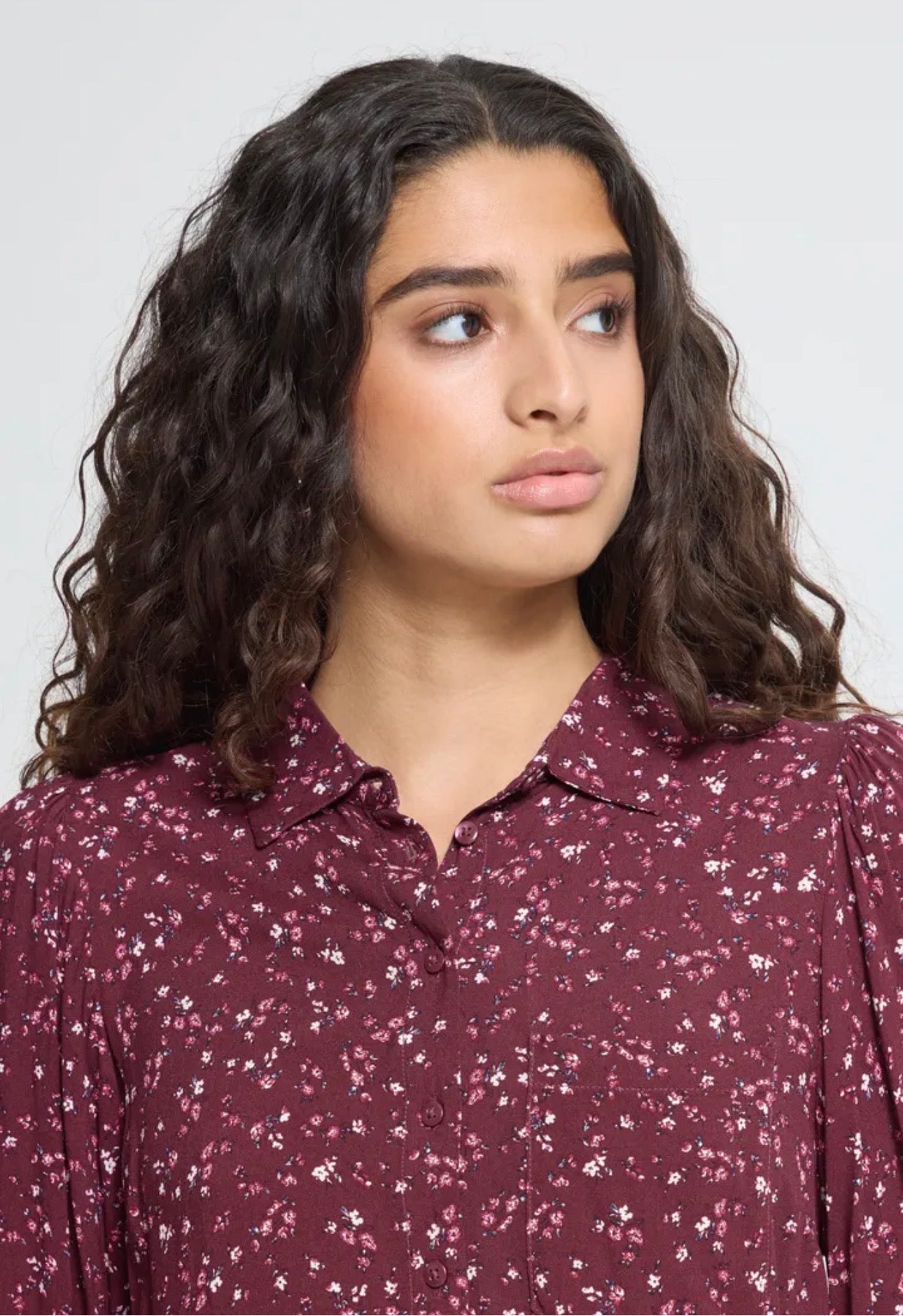ICHI VERA BLOUSE - RHODODENDRON FLOWER PRINT