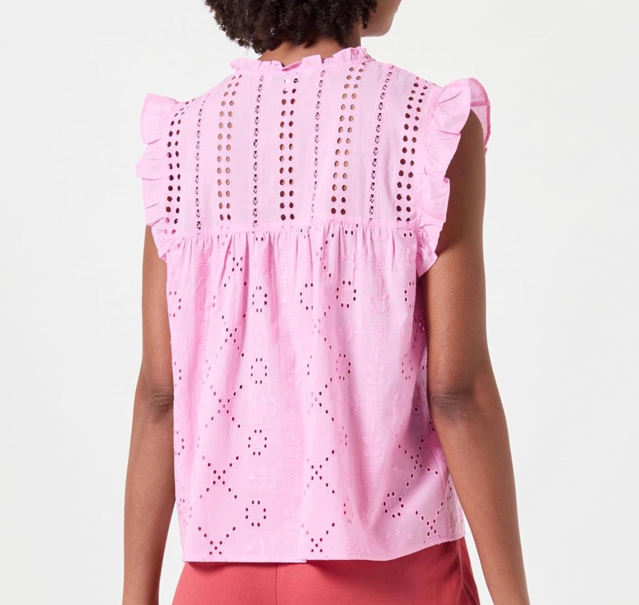 ONLY REVA LIFE EMB TOP BONBON PINK