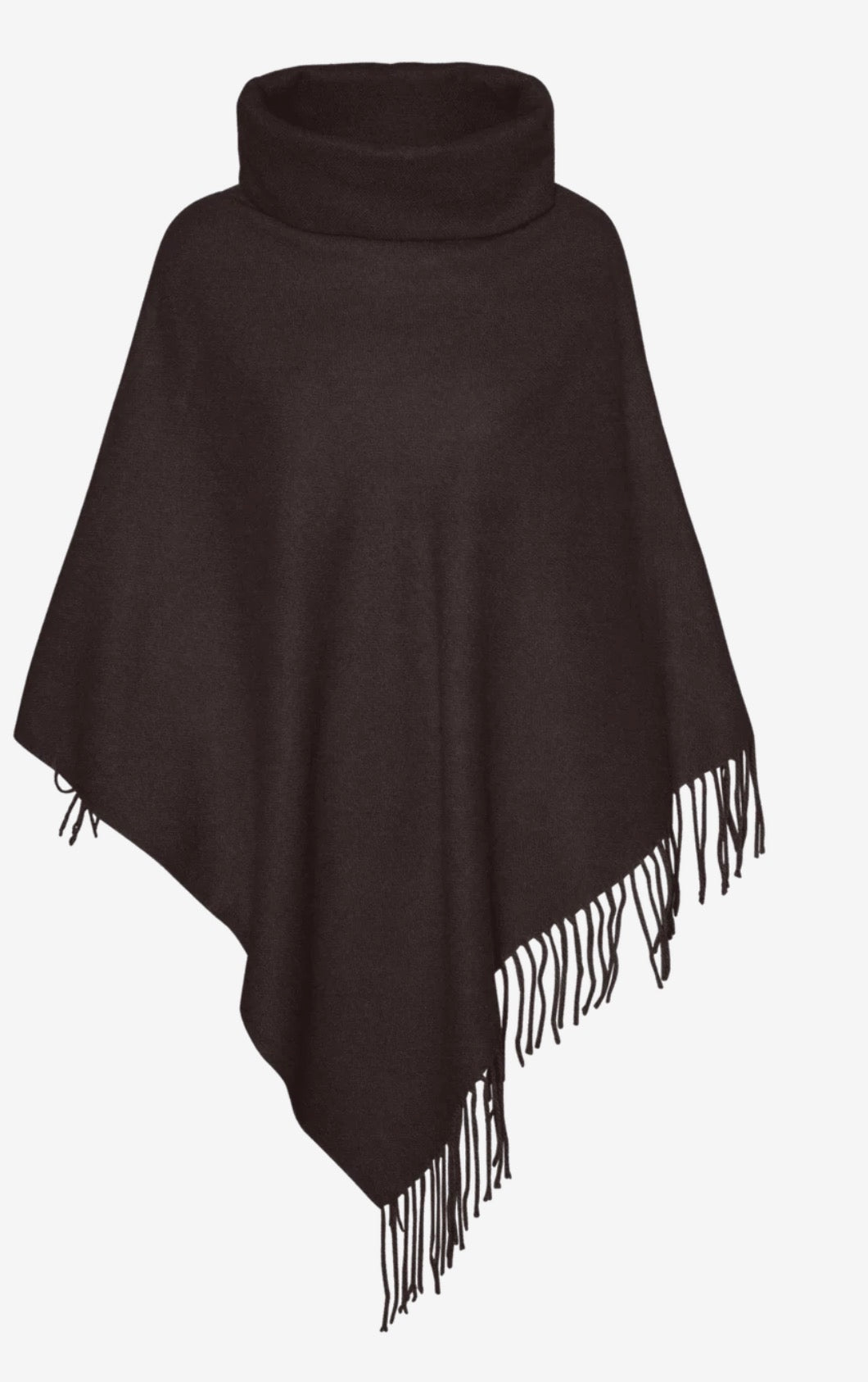 VERO MODA KLEO PONCHO - CHOCOLATE TORTE