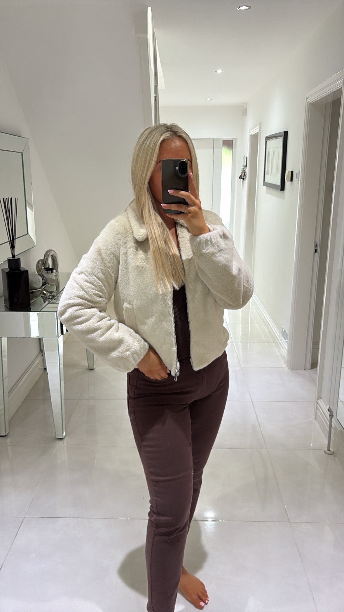 VERO MODA SOLAIMA SHORT JACKET - OATMEAL