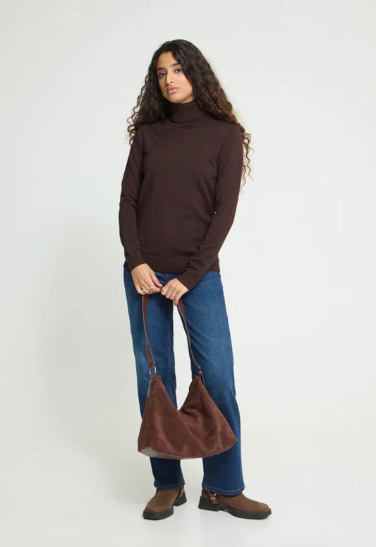 ICHI LULS ROLLNECK LS - CHOCOLATE TORTE