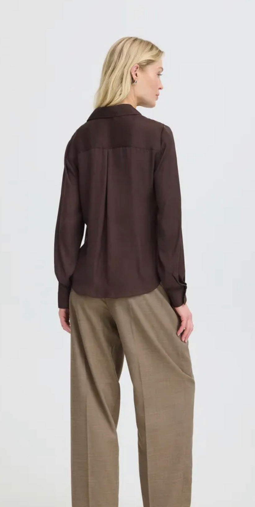 B YOUNG IVAL SHIRT - JAVA BROWN