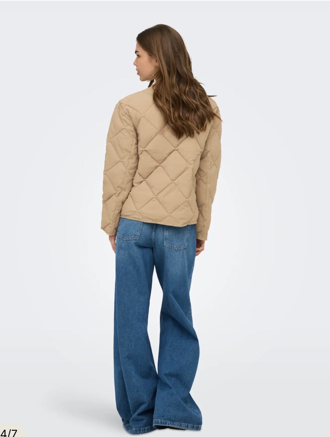 ONLY HARRIET QUILTED JACKET - CORNSTALK