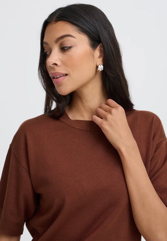 B YOUNG MMORLA SS T-SHIRT - SMOKED PAPRIKA
