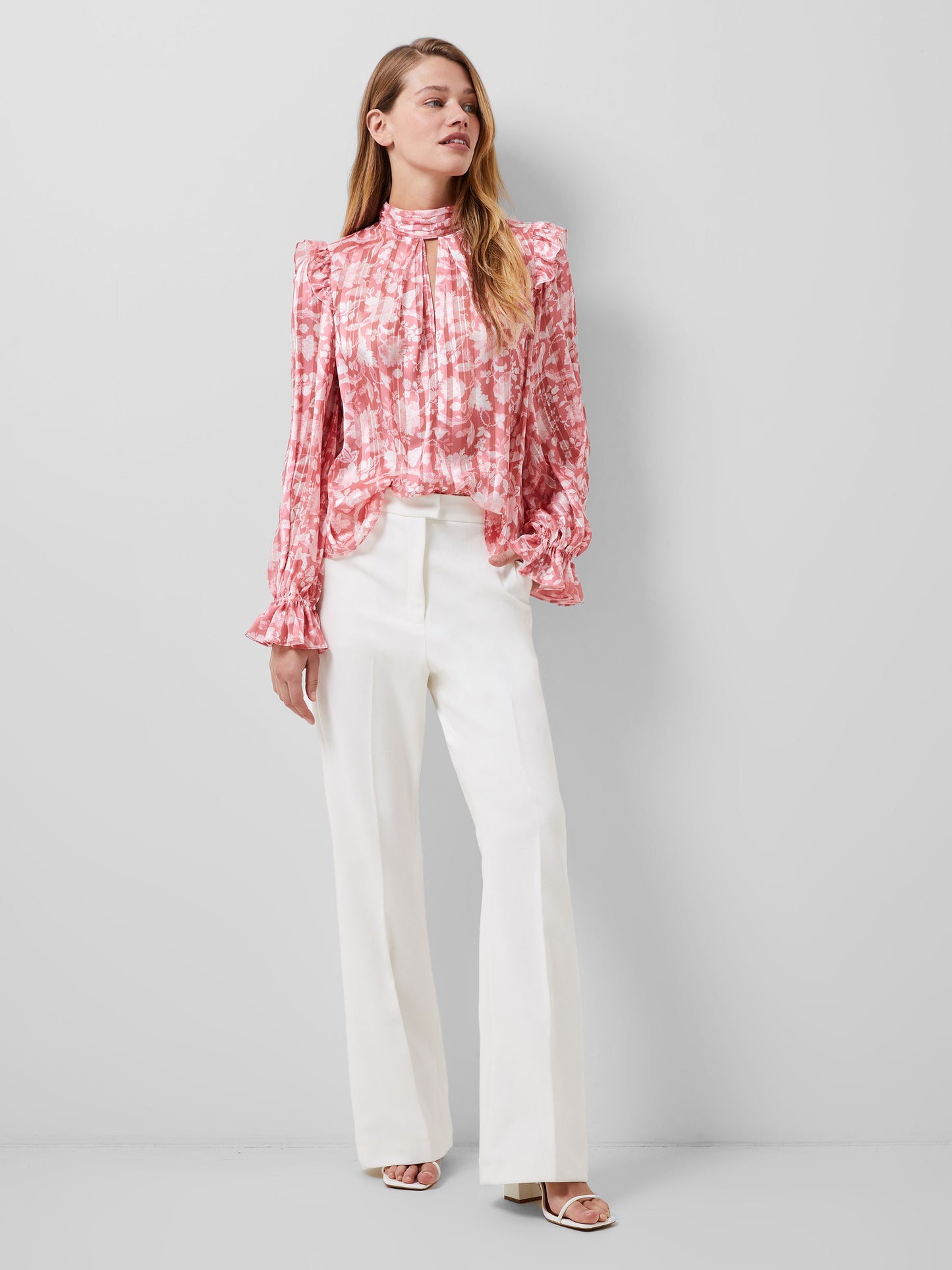 French Connection Pink Blossom Blouse