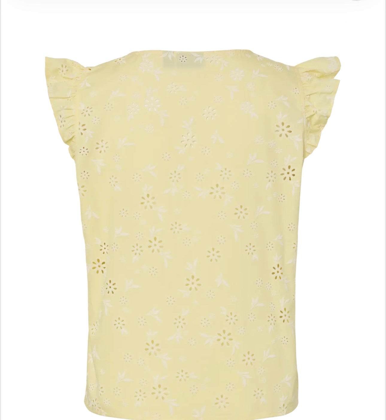 PIECES BANNA SLEEVELESS V-NECK TOP FRENCH VANILLA