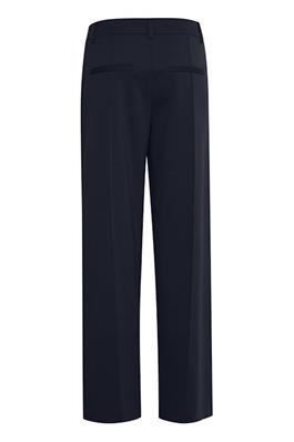 ICHI Navy Office Wide Leg Trousers