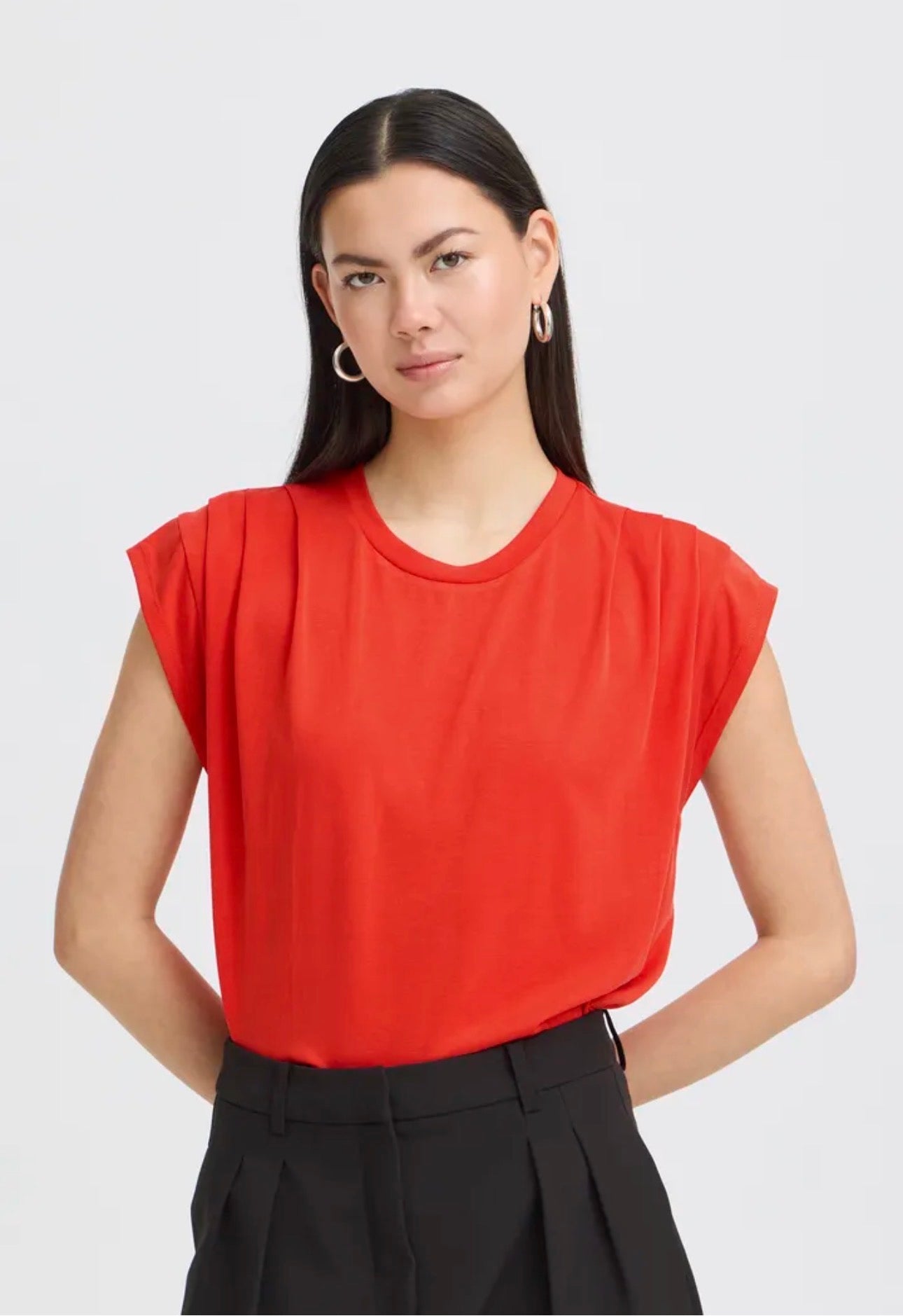 ICHI LISKEN TOP 20114138 FIERY RED