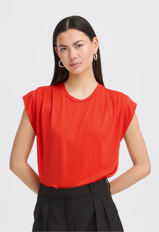 ICHI LISKEN TOP 20114138 FIERY RED