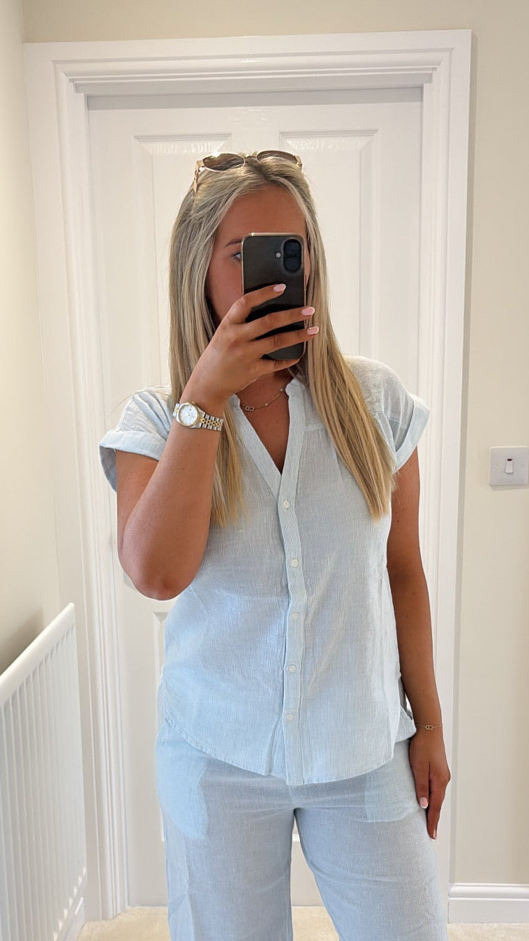 B YOUNG IZOLA SHIRT in WINDSURFER STRIPE