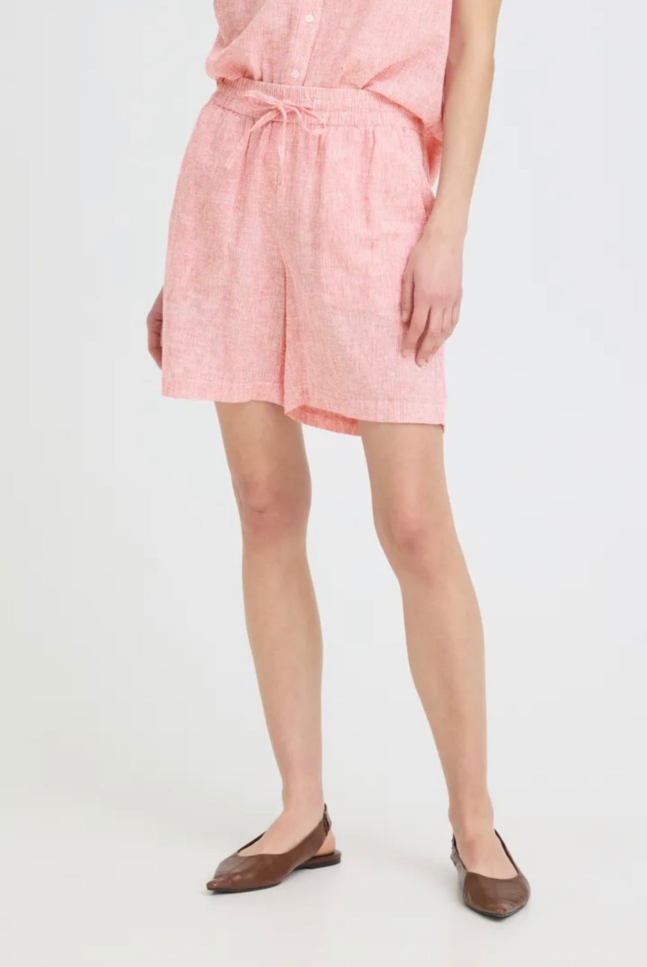 B YOUNG IZOLA SHORTS in MOLTEN LAVA STRIPE