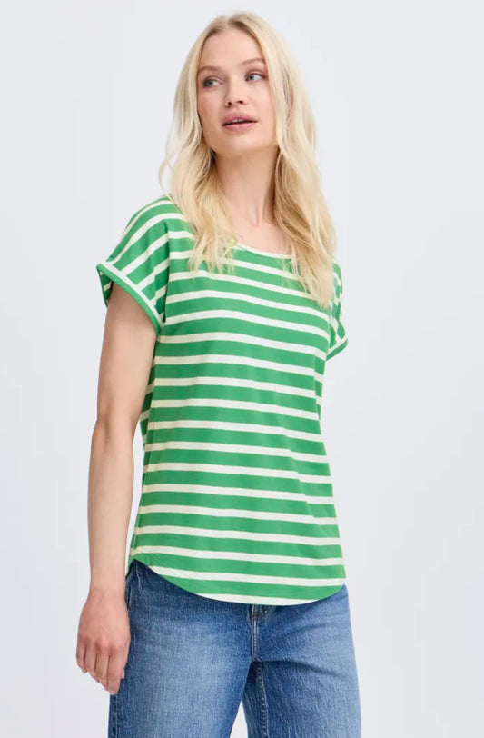 B Young Pamila ss T-shirt 20809561 in leprechaun stripe