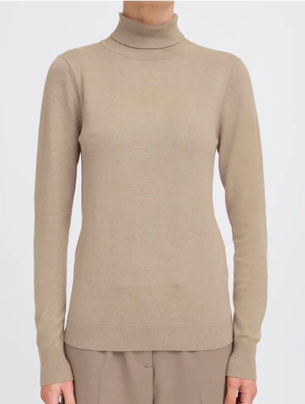 B YOUNG MMORLA ROLLNECK - HUMUS MELANGE