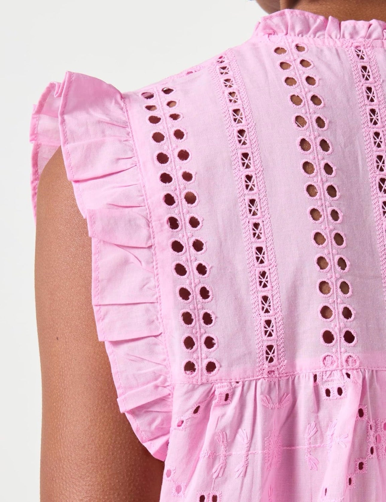 ONLY REVA LIFE EMB TOP BONBON PINK