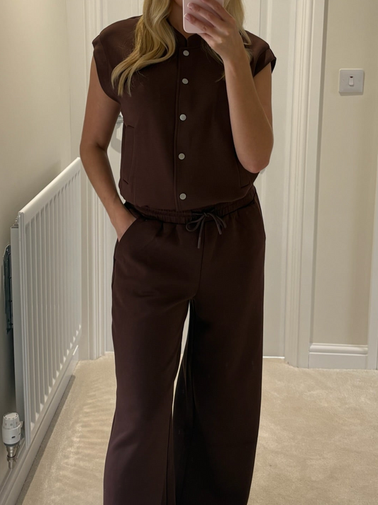 ICHI COZY PANTS - CHICORY COFFEE