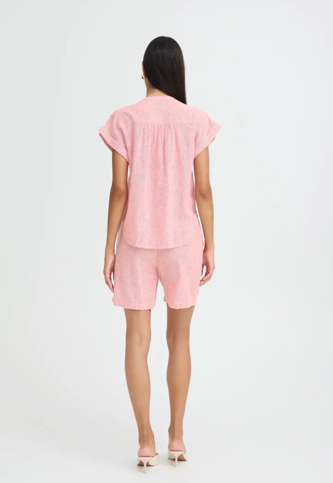 B YOUNG IZOLA SHIRT in MOLTEN LAVA STRIPE