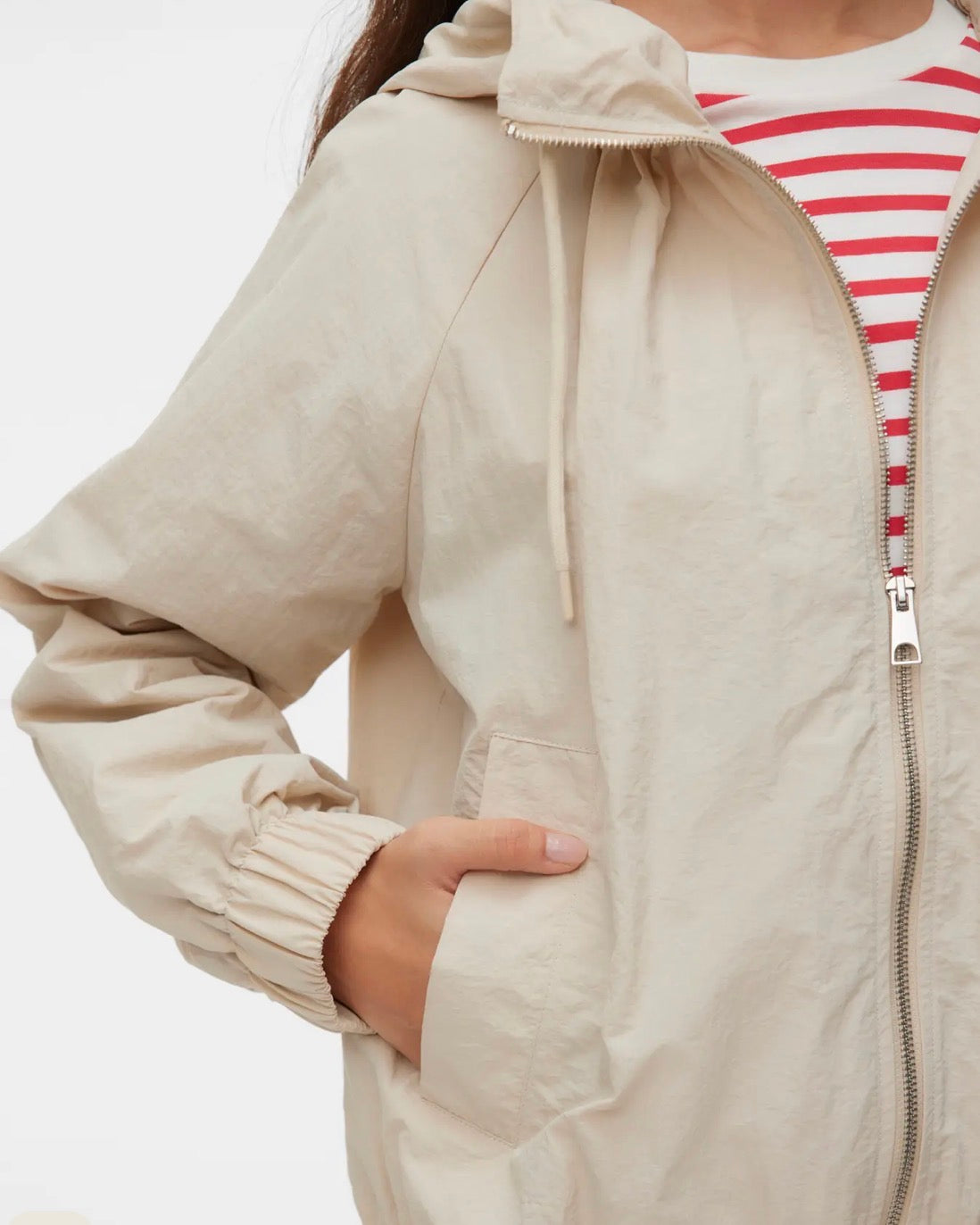 VERO MODA MARIE SHORT JACKET - OATMEAL