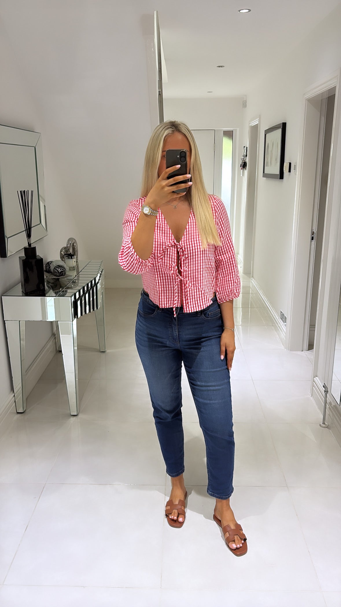VERO MODA CAMILLA 3/4 TIE TOP PINK-A-BOO