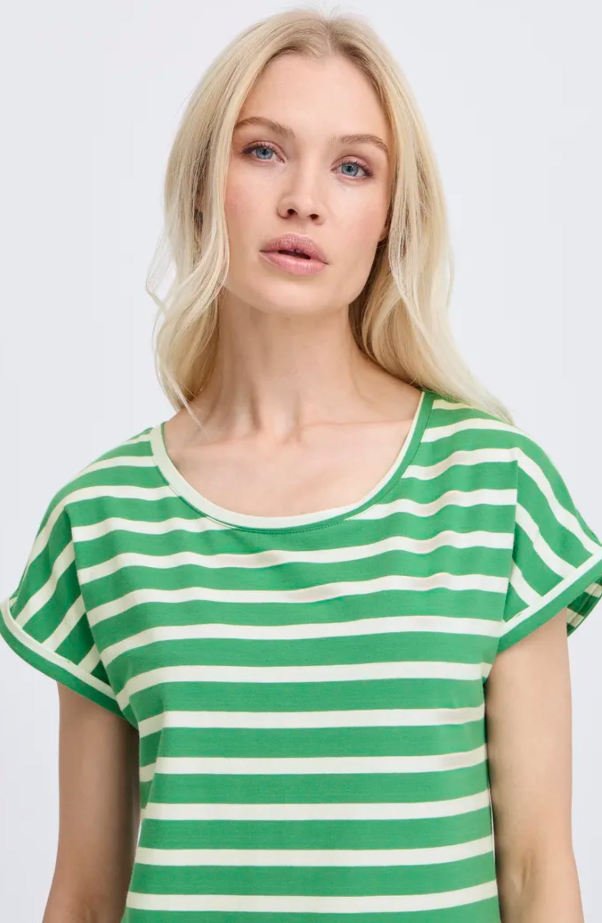 B Young Pamila ss T-shirt 20809561 in leprechaun stripe