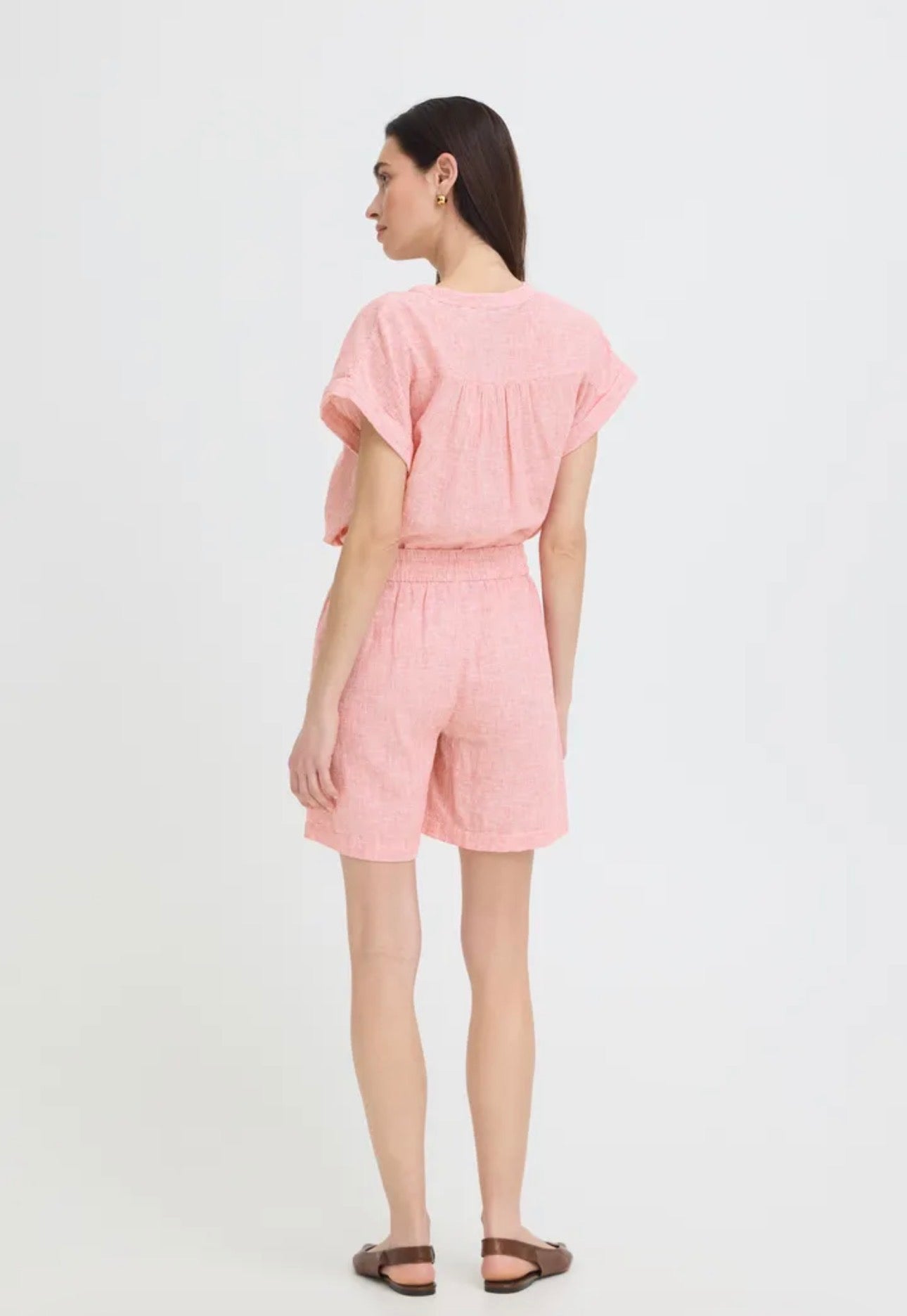 B YOUNG IZOLA SHORTS in MOLTEN LAVA STRIPE