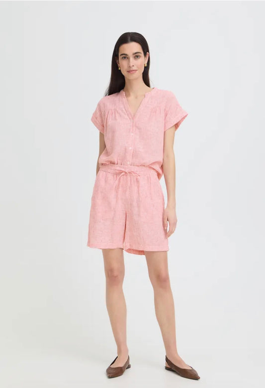 B YOUNG IZOLA SHORTS in MOLTEN LAVA STRIPE