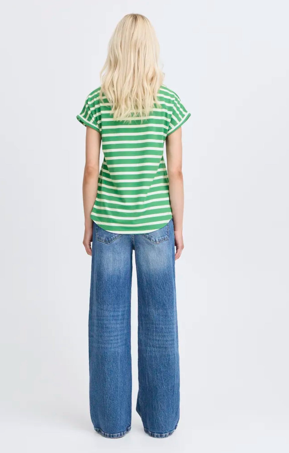 B Young Pamila ss T-shirt 20809561 in leprechaun stripe