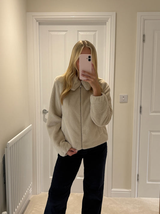 VERO MODA SOLAIMA SHORT JACKET - OATMEAL