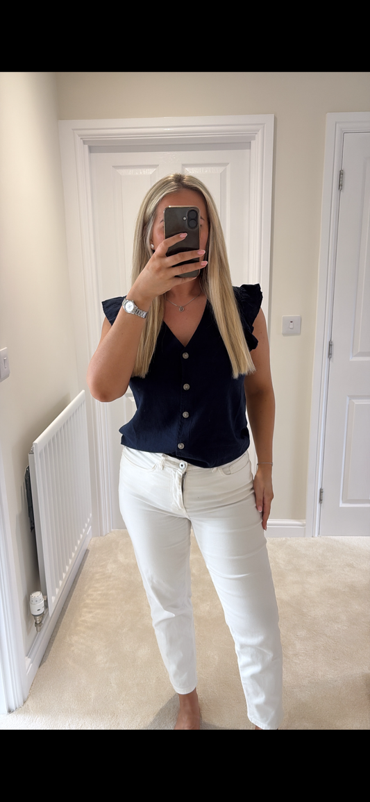 B YOUNG FALAKKA RUFFLE SHIRT 20816604 COPENHAGAN NIGHT