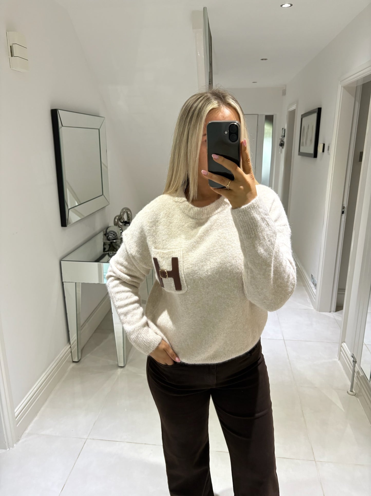 HALLIE BEIGE JUMPER