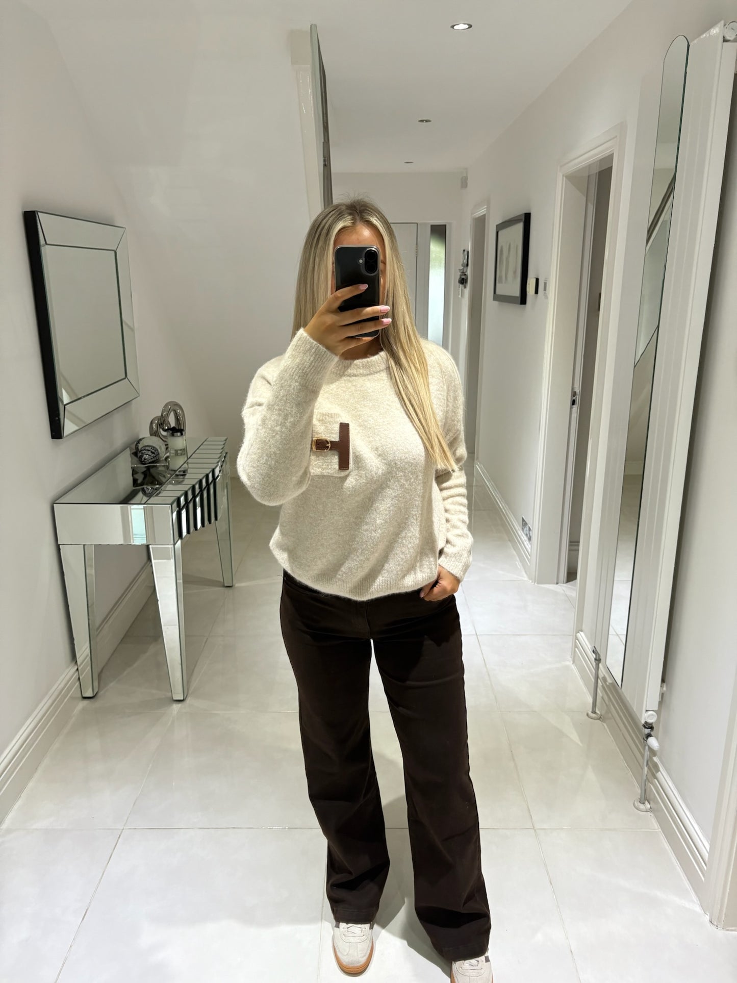 HALLIE BEIGE JUMPER
