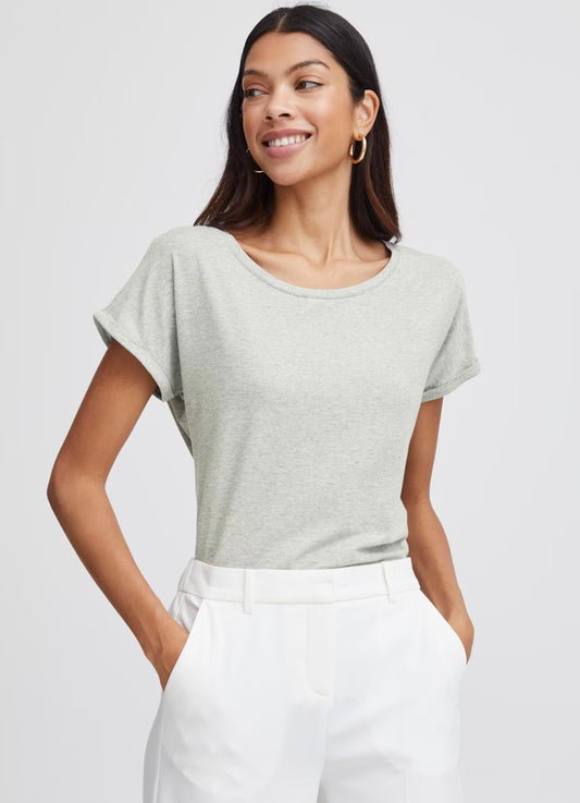 B YOUNG Pamila T Shirt Light Grey 20804205