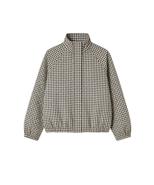 VERO MODA KAYLA HIGH NECK JACKET - BIRCH / OBSIDIAN