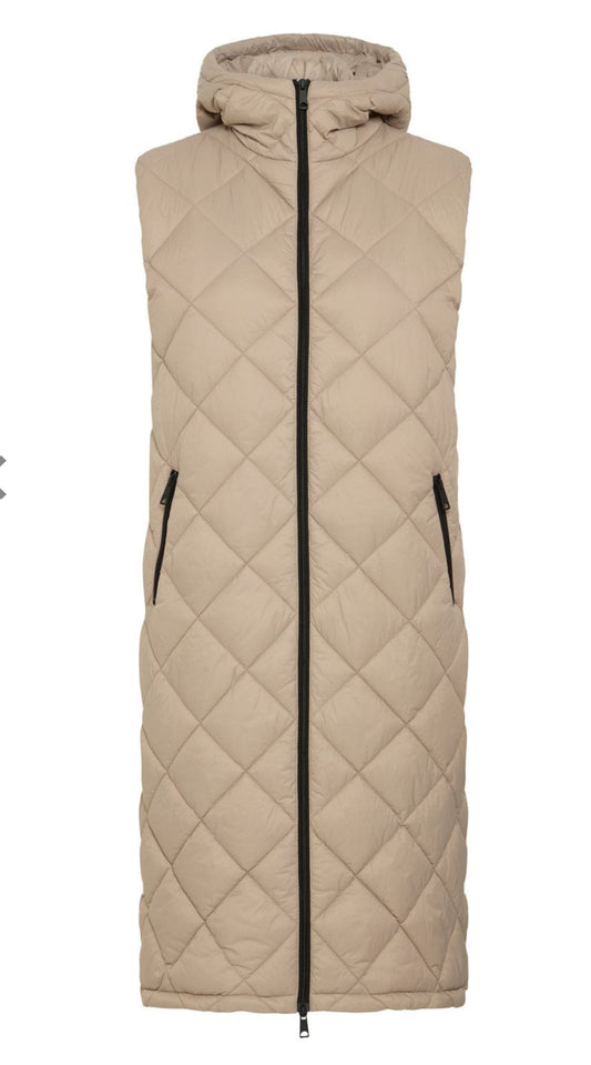 B YOUNG BERTA LONG WAISTCOAT STRING 20816942 WOMENSWEAR
