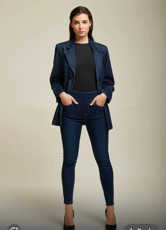 TOCADA  BLUE DENIM JEGGINGS