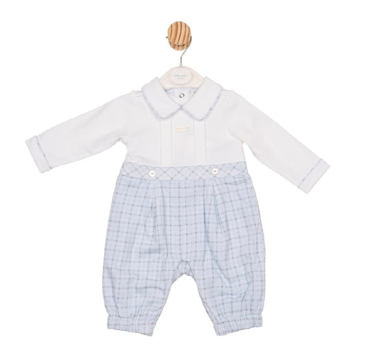 Mintini Boys Romper White / Blue MB6589