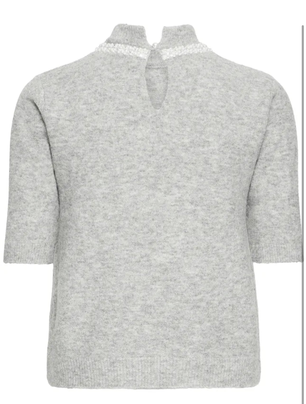 ICHI MACON SS JUMPER GREY MELANGE 20124688