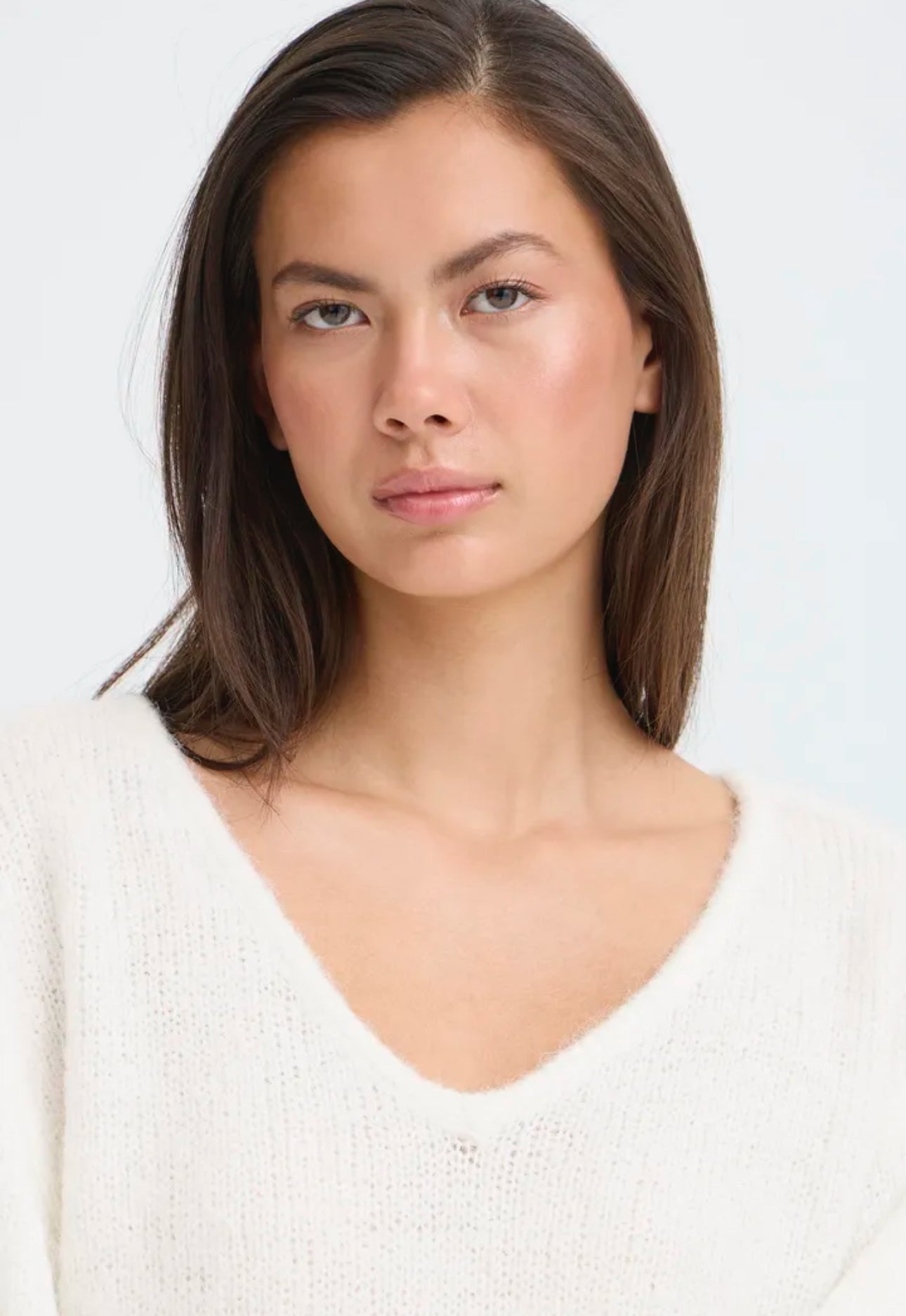 ICHI DABRIA LS JUMPER CLOUD DANCER 20124676