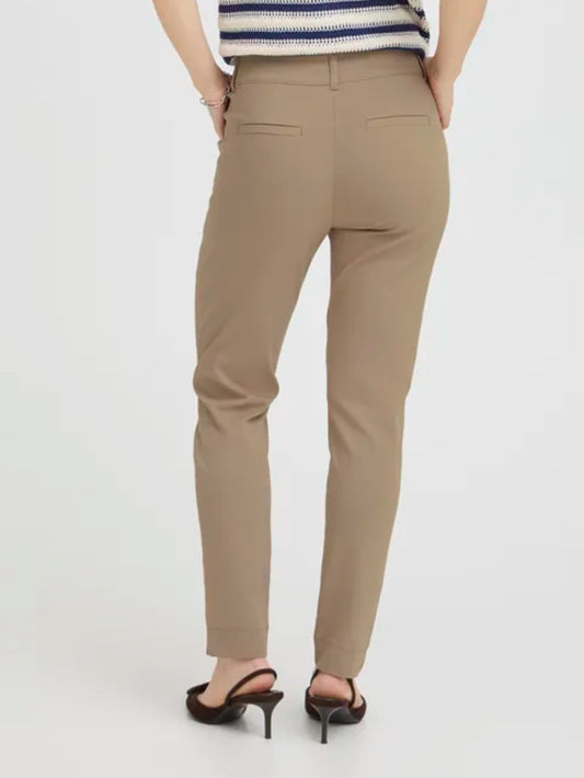 B YOUNG DIXI CHINO PANTS 20816133 CHINCHILLA