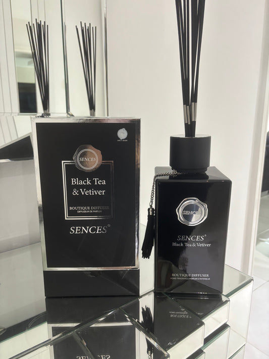 SENCES 2000ML Luxury Fragrance Reed Diffuser Black Tea & Vetiver