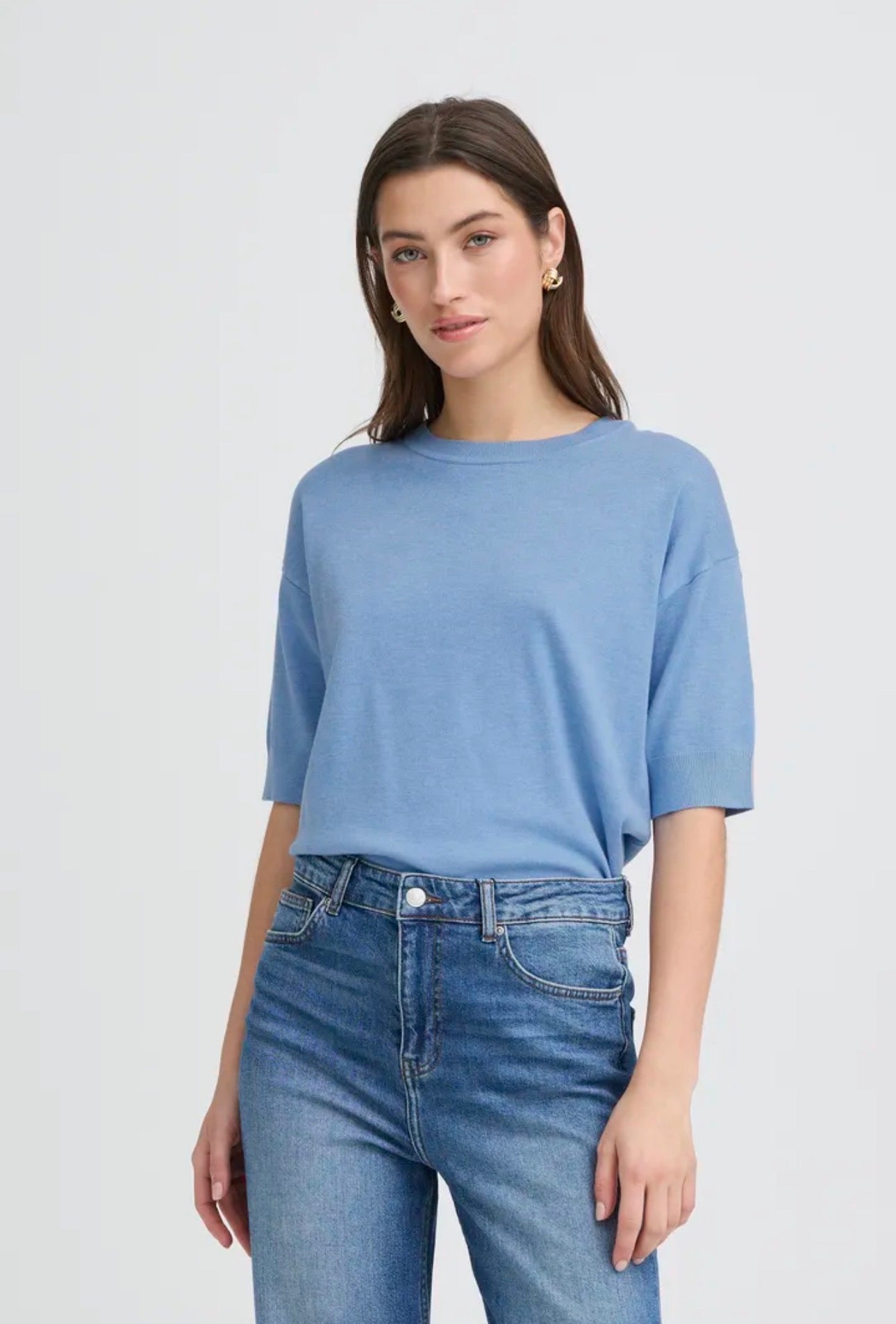 B YOUNG MMORLA TSHIRT 20814397 DELLA ROBBIA BLUE MELANGE
