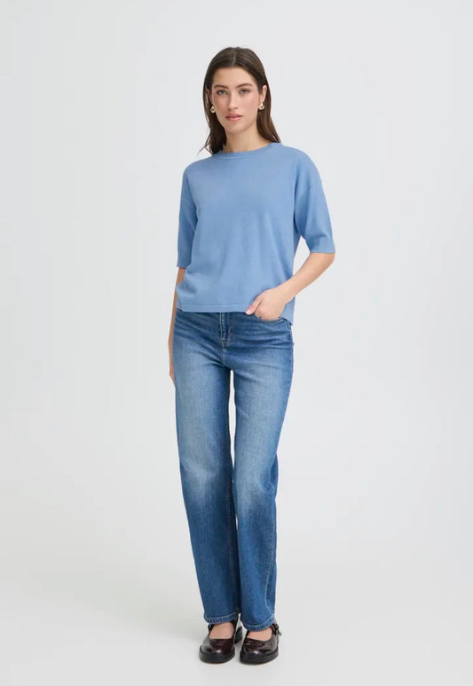 B YOUNG MMORLA TSHIRT 20814397 DELLA ROBBIA BLUE MELANGE