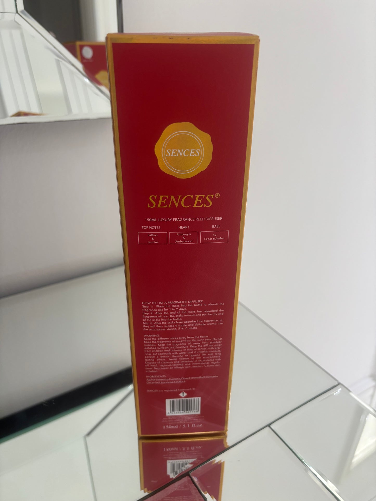 SENCES 150ML Fragrance Reed Diffuser Baccarat Rouge