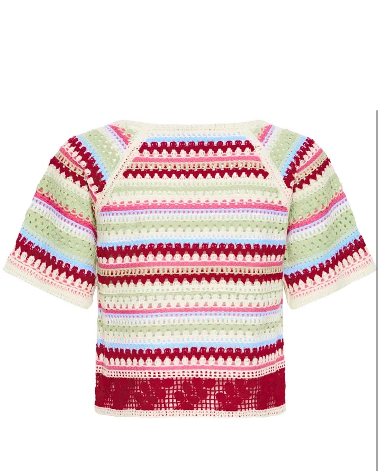 ICHI BANDIE CROCHET MULTICOLOUR TOP 20125661