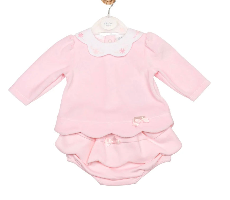 MINTINI TOP & JAM PANT - PINK MB6690 CHILDRENSWEAR