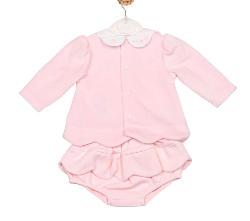 MINTINI TOP & JAM PANT - PINK MB6690 CHILDRENSWEAR