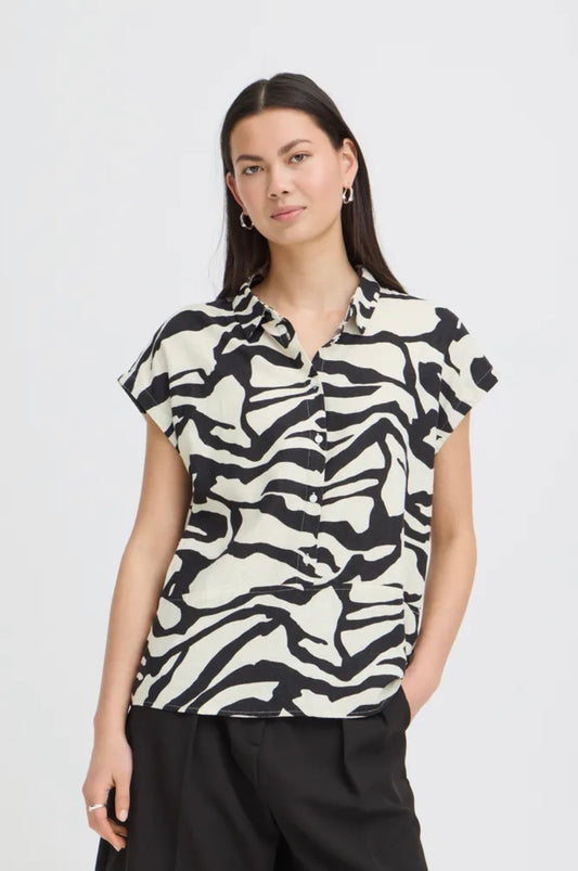 ICHI LINNO SHIRT 20122922 GRAPHIC ANIMAL