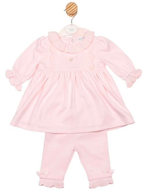 MINTINI DRESS & LEGGINGS SET - PINK MB6704/MB6704A