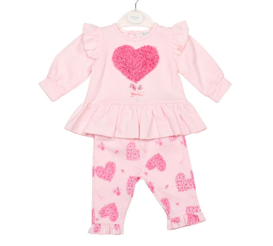 MINTINI GIRLS TOP AND LEGGINGS SET PINK MB6789/MB6789A
