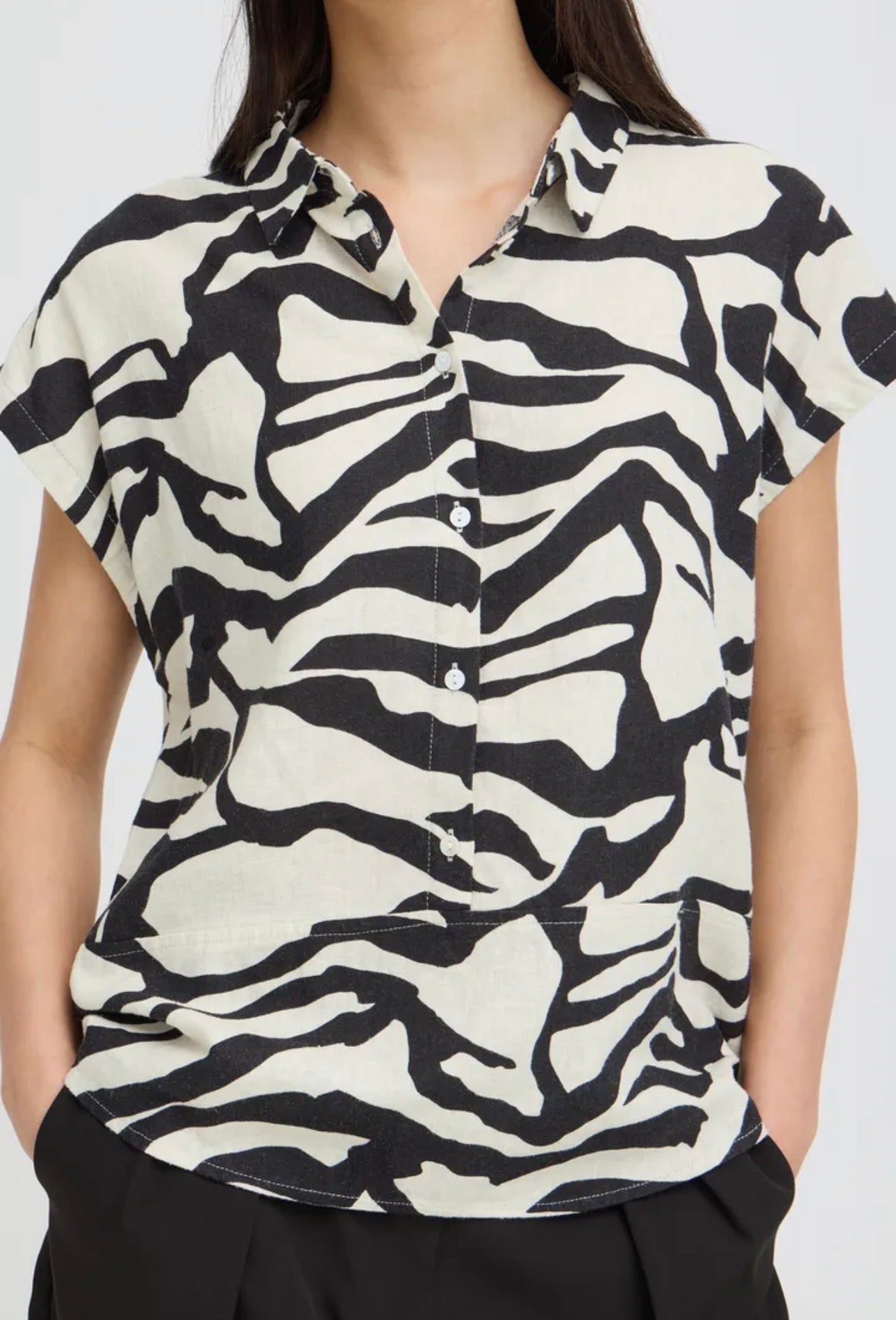 ICHI LINNO SHIRT 20122922 GRAPHIC ANIMAL