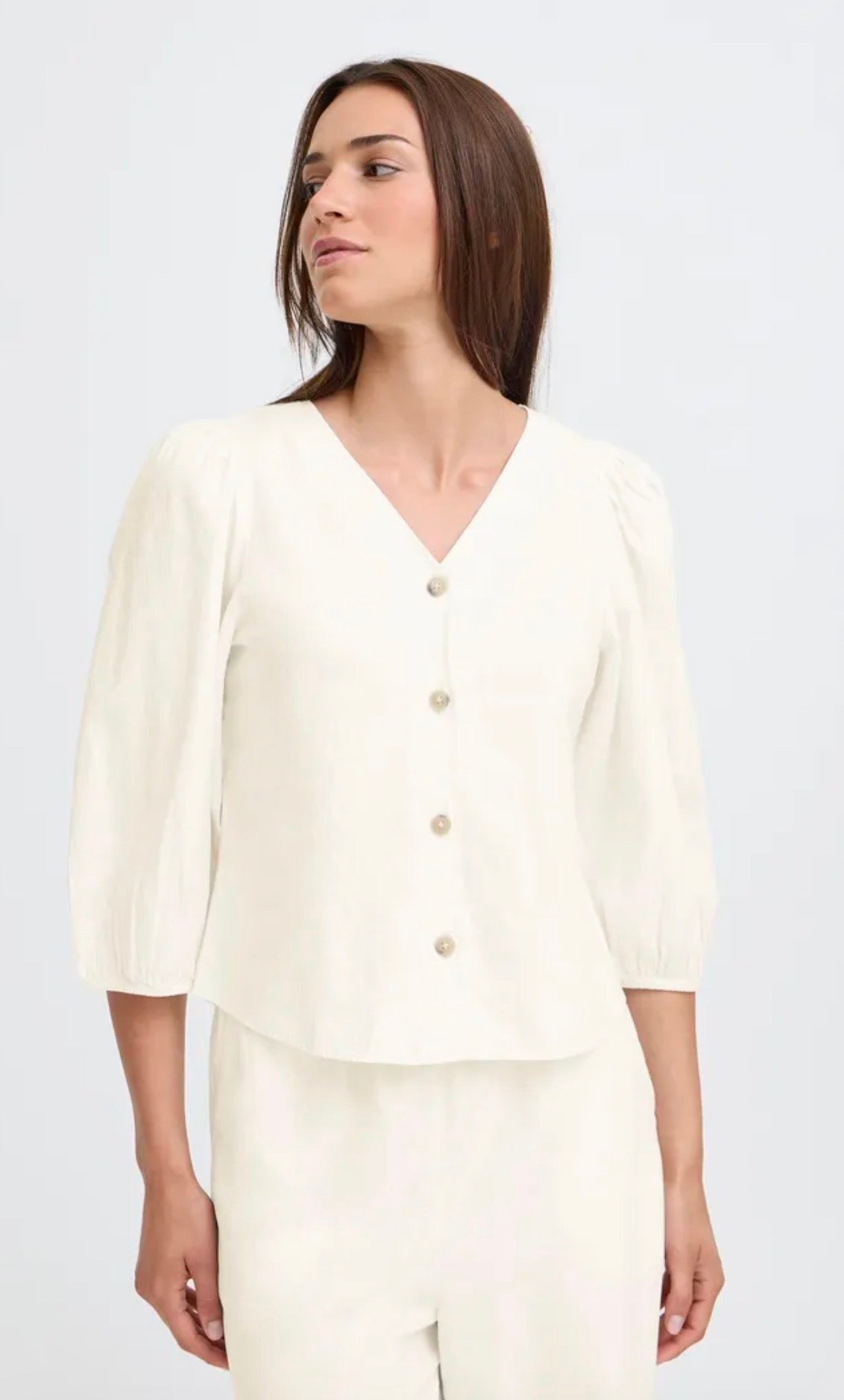 B YOUNG FALAKKA PUFF SHIRT 20818822 MARSHMALLOW